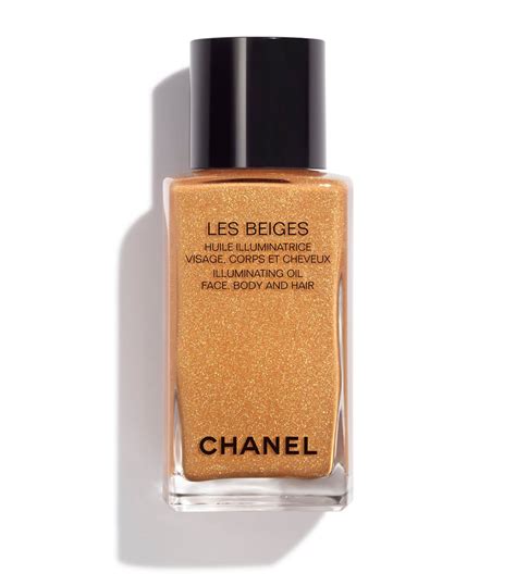 chanel les beiges illuminating oil face body and hair|LES BEIGES HEALTHY GLOW ILLUMINATING OIL .